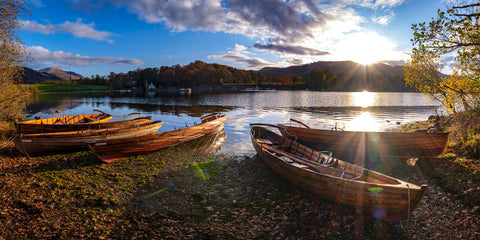Boats at Derwentwater - Wall Art - By Assaf Frank- Gallery Art Company