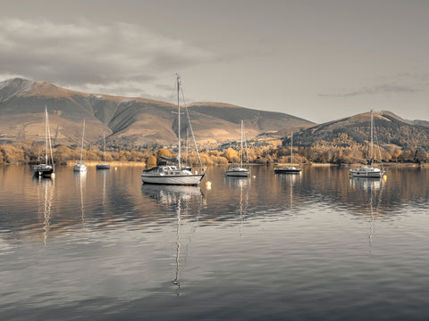 Sailing boats at Derwentwater - Wall Art - By Assaf Frank- Gallery Art Company