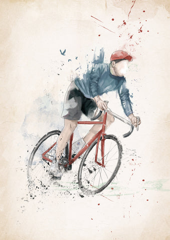 I Want To Ride My Bicycle - Wall Art - By Balázs Solti- Gallery Art Company