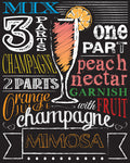 Chalkboard Bar Mimosa - Wall Art - By Hogan, Melody- Gallery Art Company