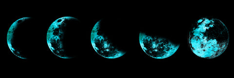 Moon Eclipse Blue - Wall Art - By Lewis, Sheldon- Gallery Art Company