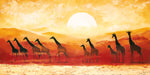 Giraffes in sunset - Wall Art - By Renee- Gallery Art Company