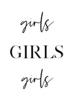 Girls Girls Girls - Wall Art - By Vivid Atelier- Gallery Art Company